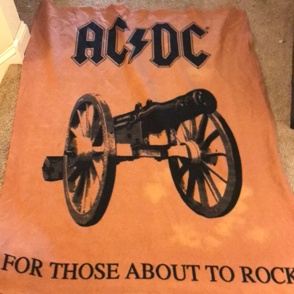 Ac/dc fleece blanket.